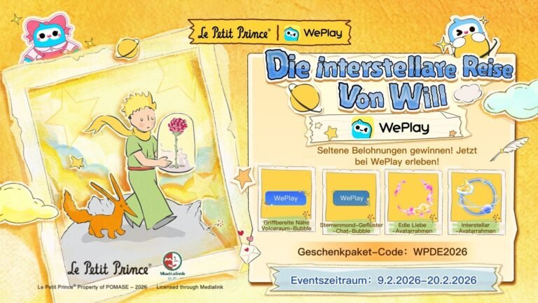 WePlay debütiert auf dem deutschen Markt mit einer speziellen Valentinstagskooperation zu „Der kleine Prinz“
