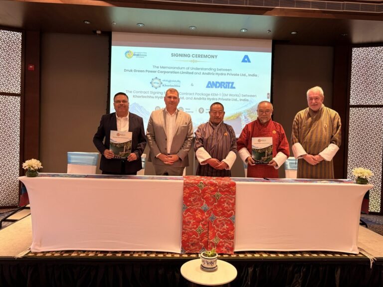 ANDRITZ rüstet neues Wasserkraftwerk Khorlochhu in Bhutan aus
